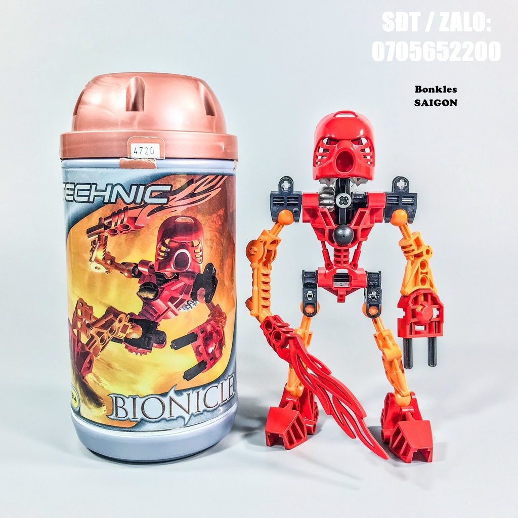 Đồ Chơi Mô Hình Vintage lắp ráp LEGO Bionicle Toa Mata 8534 Tahu Chính Hãng Đan Mạch (2001)