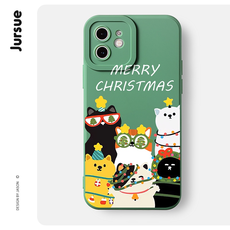 Ốp lưng JURSUE hoạt hình dễ thương đẹp Cho iPhone 14 13 12 11 Pro Max SE 2020 X XR XS 8 7 ip 6S 6 Plus kute XYH879