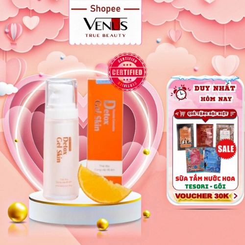 Detox Gel Skin Fourets Cosmetics, Thải Độc, Làm Sạch Lỗ Chân Lông, Ngăn Ngừa Mụn, Giúp Loại Bỏ Dầu - Lọ 50gr [ Auth ]