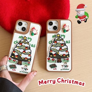 Ốp Điện Thoại Silicon Mềm Thêu Hình Cây Thông Noel Cho Iphone14promax 13 11 12 14pro 13promax