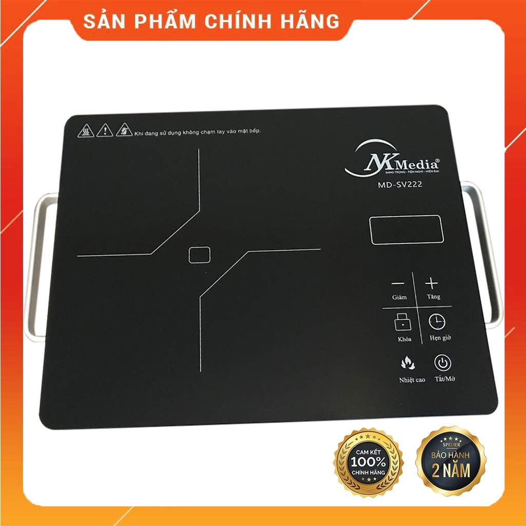 Bếp điện từ hồng ngoại, Bếp Điện Đơn NK Media MD-SV222. Không kén nồi. Bảo hành 2 năm chính hãng