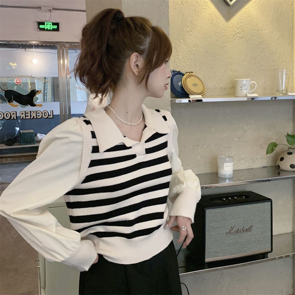 Áo Thun Nữ Dài Tay Kiểu Hàn Quốc Thích Hợp Cho Mùa Thu