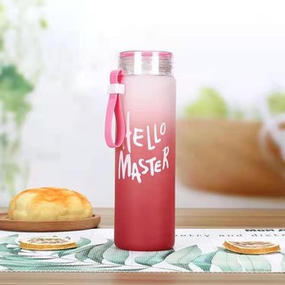 Bình nước thủy tinh Hello Master