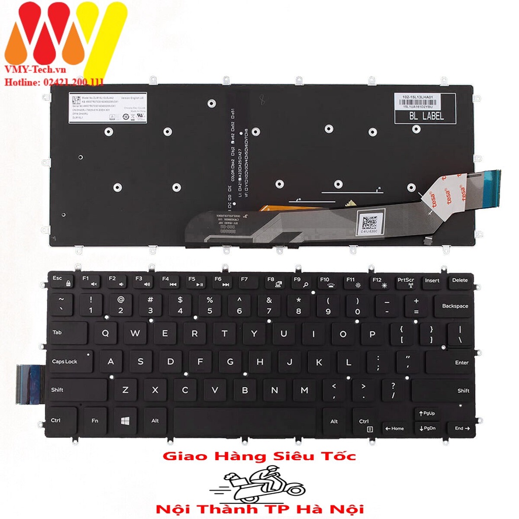 Phím Dell Inspiron 5368 5378 5568 5379 N7466 Keyboard N5368 N5378 N5568 N5379 N7466