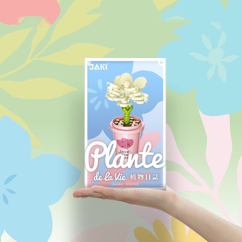 Đồ Chơi Lắp Ráp Chậu Cây Mini Trang Trí Bàn Làm Việc