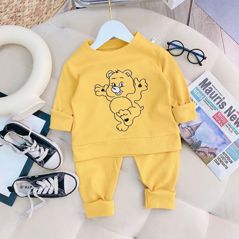 LION Bộ dài tay tổ ong cho bé mã 37050