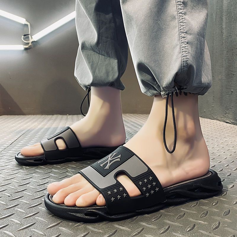 Dép Sandal Mlb Đế Bằng Thời Trang Đi Biển Mùa Hè Cho Nam