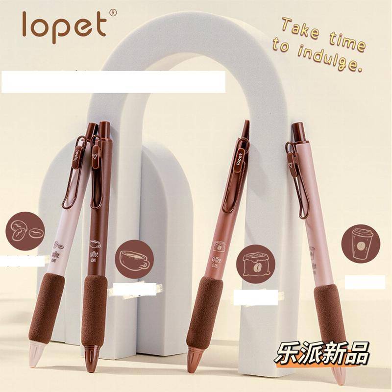 Hộp 4 Bút Mực Đen / Cà Phê Cappuccino Mocha Đáng Yêu