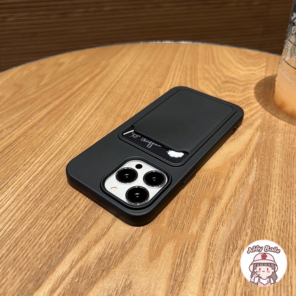 Ốp Điện Thoại TPU Silicon Mềm Chống Bụi Có Ngăn Đựng Thẻ Cho Iphone 14 Pro Max 11 7Plus 13 12 11 Pro Max