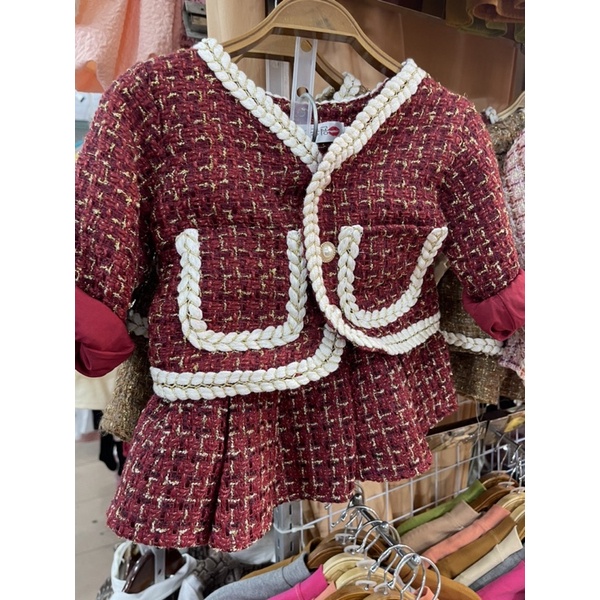 Set váy dạ chân váy có quần lót bên trong cho bé gái