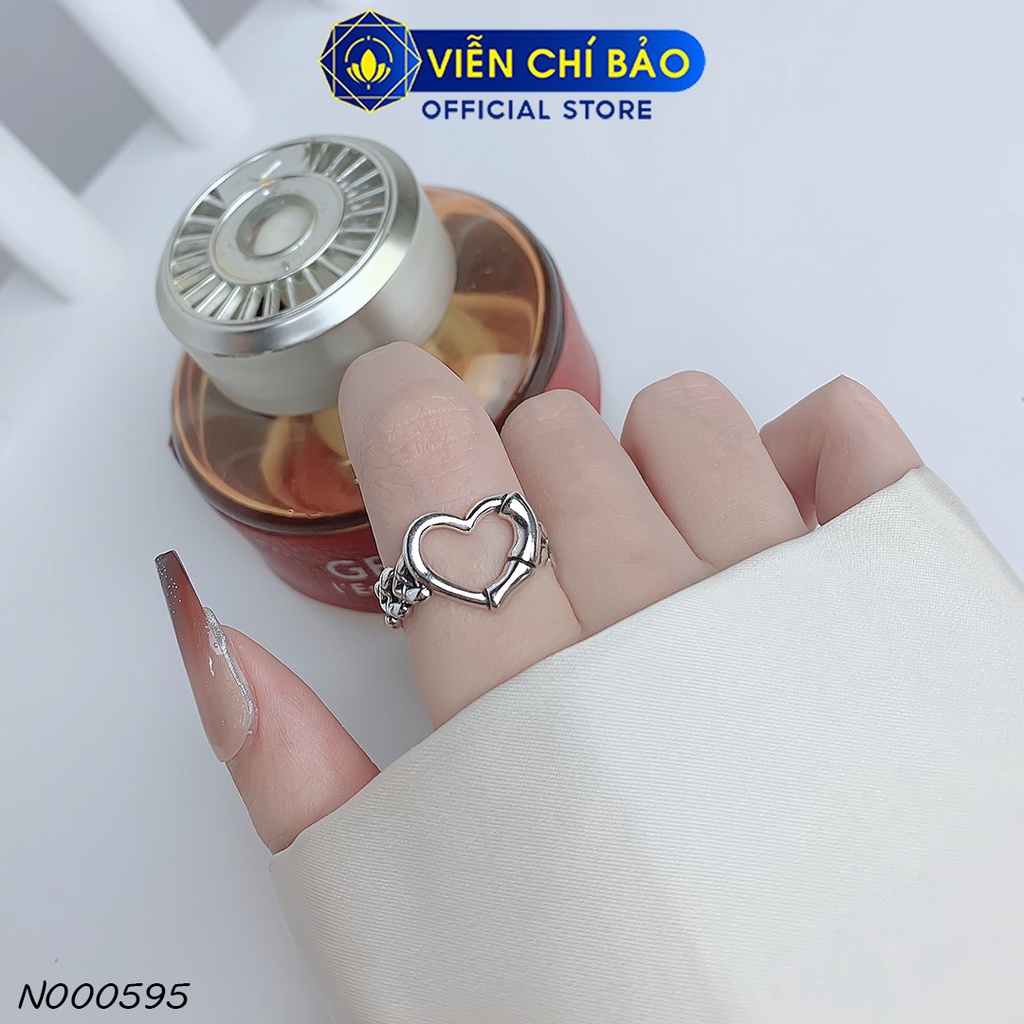 Nhẫn bạc nữ Sweet Love chất liệu bạc 925 thời trang phụ kiện trang sức Viễn Chí Bảo N000595