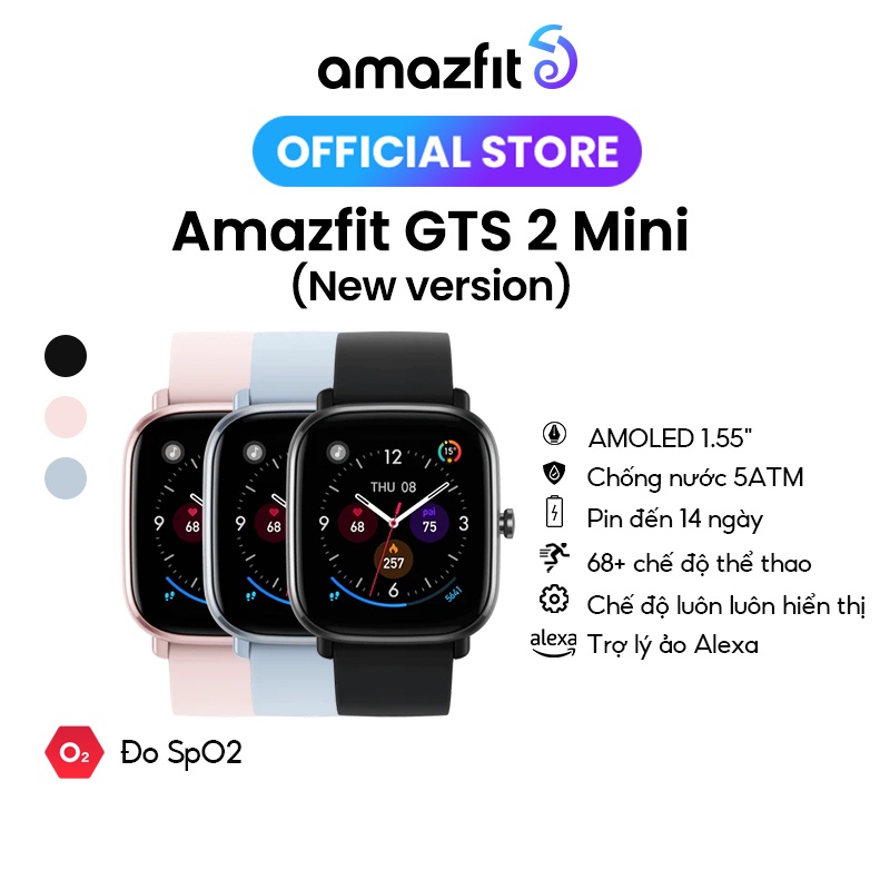 Đồng Hồ Thông Minh Amazfit GTS 2 Mini - Hàng Chính Hãng - Bảo Hành 12 Tháng