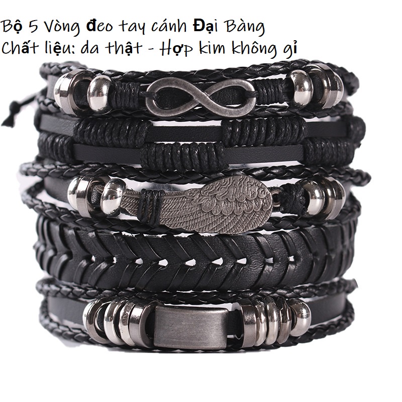 Bộ sưu tập vòng tay nam nữ phong cách Âu Mỹ, chất liệu da bò cao cấp, mang lại sự trẻ trung mạnh mẽ và cá tính cho bạn