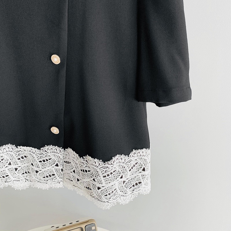 (SALE 35%) Set Áo phối ren và quần đùi. Bộ đồ phối ren xinh xịn đủ size đến 65kg