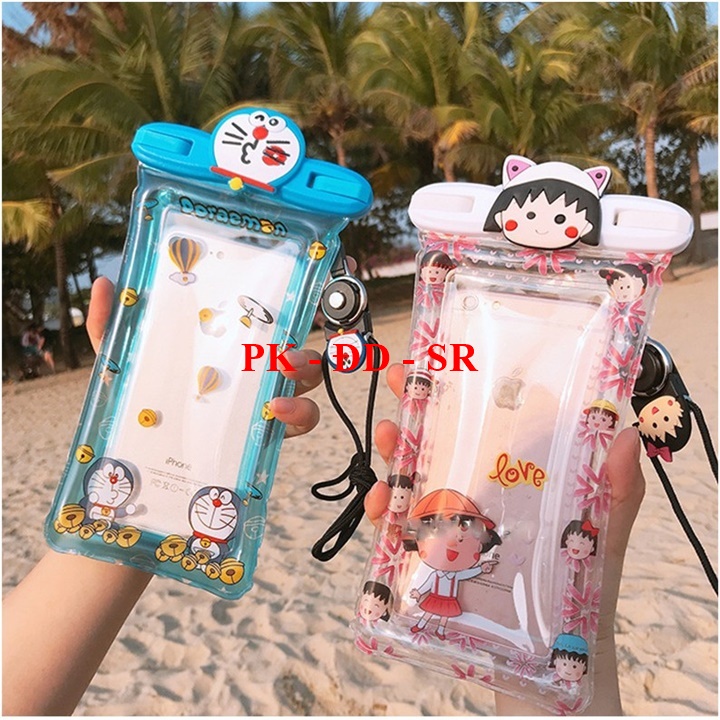Túi Đựng Điện Thoại Chụp Hình Dưới Nước Có Phao Hình Dễ Thương - Siêu Rẻ