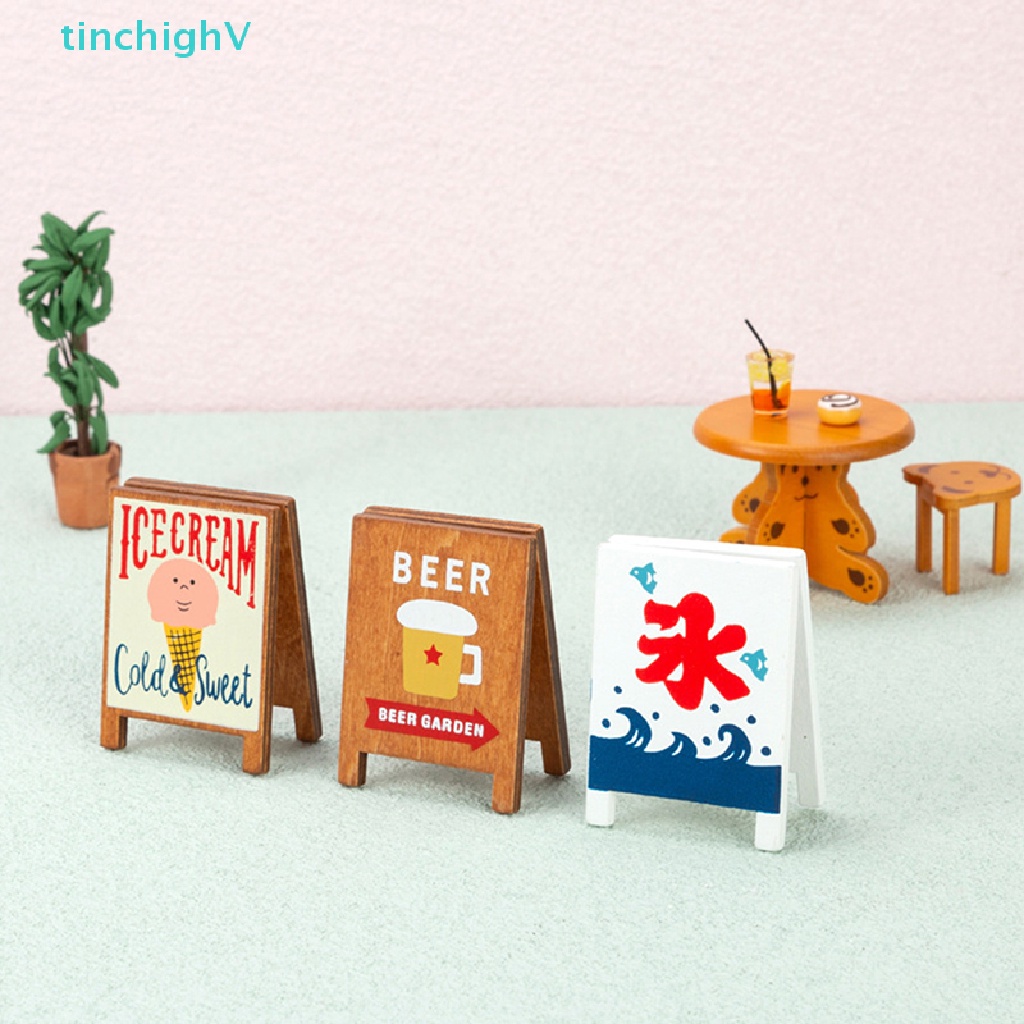 [TinchighV] Bảng Hiệu Cửa Hàng Mô Hình 1: 12 Trang Trí Nhà Búp Bê DIY