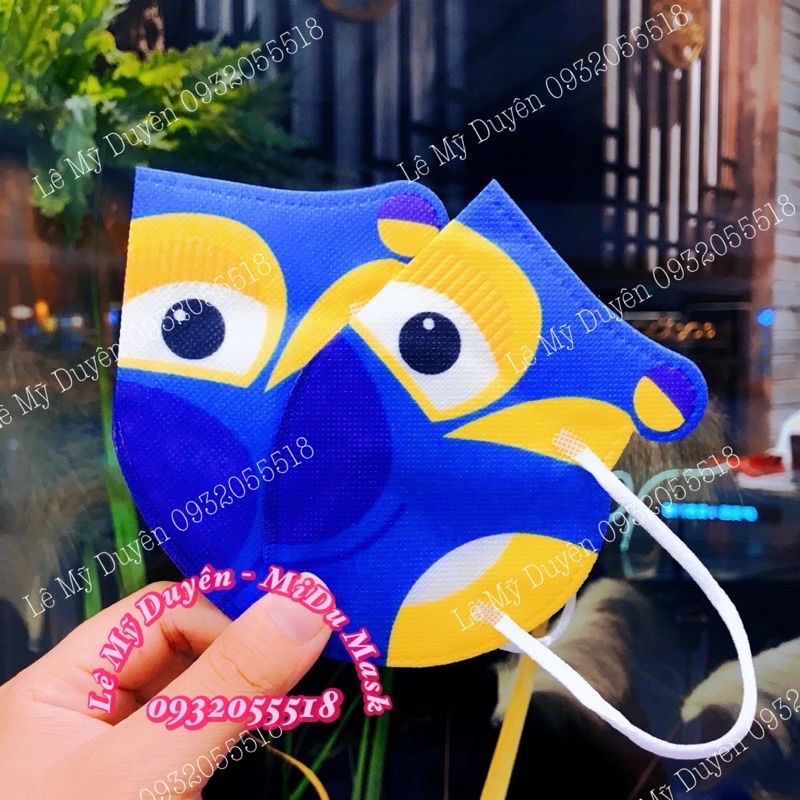 Túi 10 Cái Khẩu Trang 3D Hình Máy Bay Cho Bé 3-8 Tuổi