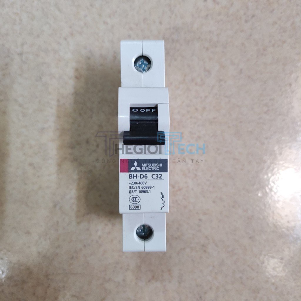 MCB Mitsubishi BH-D6 1P 6kA C N 0.5A