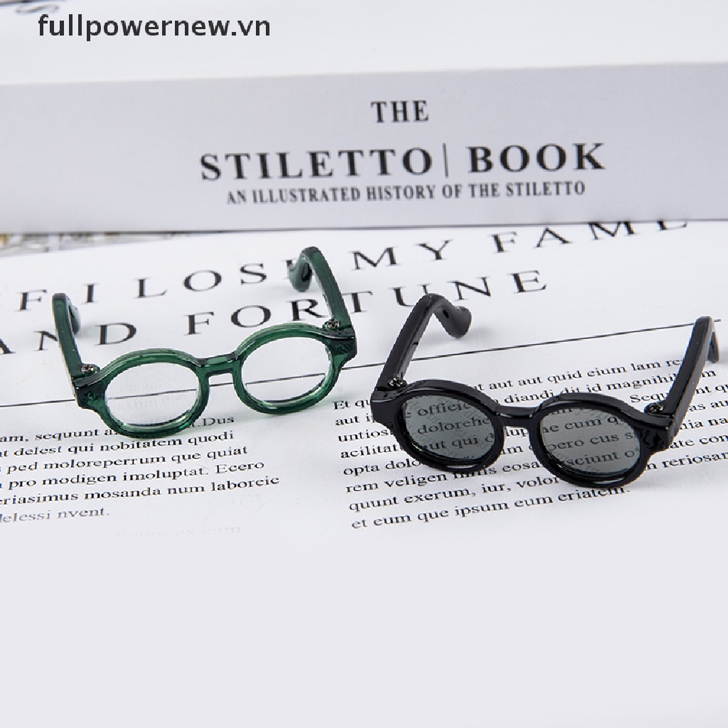 Kính Mắt Mini fullpowernew 4.5cm Dễ Thương Cho Búp Bê Tỉ Lệ 1 / 6 1 / 8 1 / 12