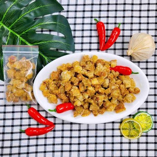 Tóp mỡ liền da chiên giòn rụm siêu ghiền - túi zip 20gr