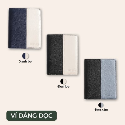 Ví nam dáng đứng dáng ngang cao cấp Lucius da Taiga nhập khẩu thương hiệu MASON - M76