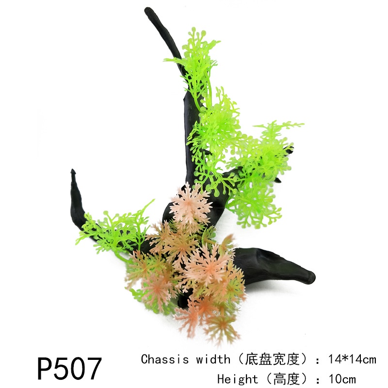 Tiểu Cảnh Cây nhựa giả lũa dùng trang trí bể cá