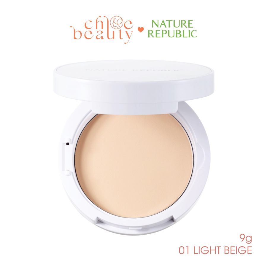 Phấn phủ mịn màng NATURE REPUBLIC Nature Origin Cover Two Way Pact 9g