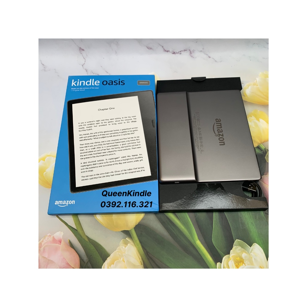 Máy đọc sách Kindle Oasis 3 (10th) - Chính hãng AMAZON - BH 1 đổi 1