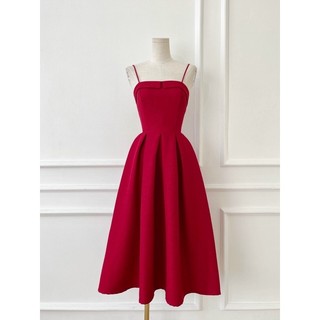 Đầm Xoè 2 Dây Chất Linen
