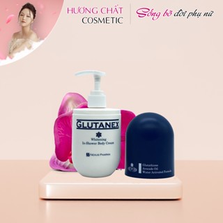 Sữa Tắm Dưỡng Trắng Body Glutanex 300ml - Kem tắm kích trắng cấp tốc, chống nhăn da body - Hương Chất Cosmetic