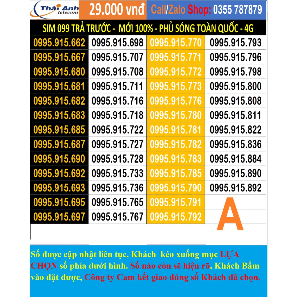 SIM 099 TRẢ TRƯỚC - CHỌN SỐ - PHỦ SÓNG TOÀN QUỐC, NGHE GỌI, NHẮN TIN, 4G, CAM KẾT CHƯA LÀM BẤT KỲ DỊCH VỤ NÀO,