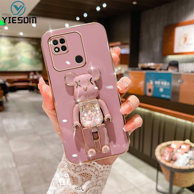 Ốp Điện Thoại Silicon Chống Sốc Có Giá Đỡ Hình Gấu Kaws Cho Xiaomi Redmi 10C 10A 9C 9A 9T 9 8 8A