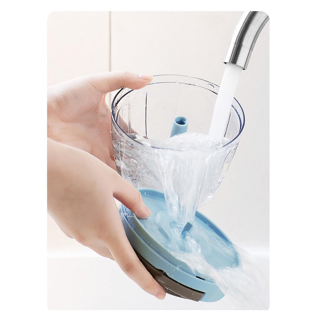 Dung cụ xay tỏi ớt LocknLock kéo tay, lưỡi dao sắc bén dễ dàng sử dụng CKS310 CKS310BLU màu xanh dương - K-MALL