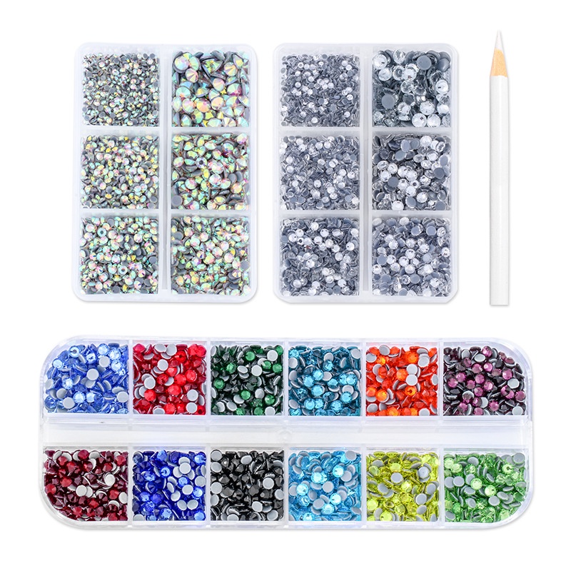 Bộ Mũi Khoan Kính Đáy Phẳng Dùng Làm Trang Sức Diy