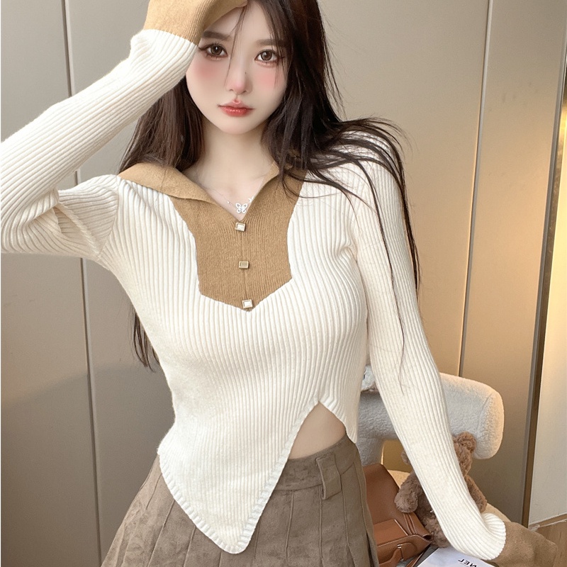 Áo Dệt Kim Tay Dài Phong Cách Hàn Quốc Thời Trang Mùa Thu 2022 Cho Nữ