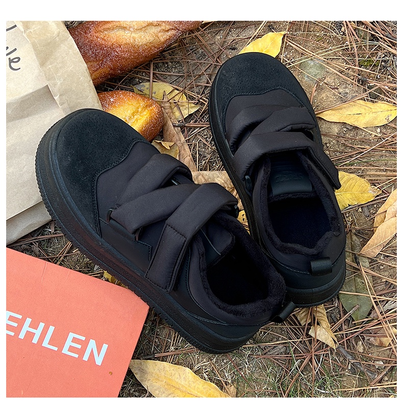 Giày Lười Khóa Dán Phong Cách Retro Dễ Thương Thời Trang Thu Đông 2022 Dành Cho Nữ