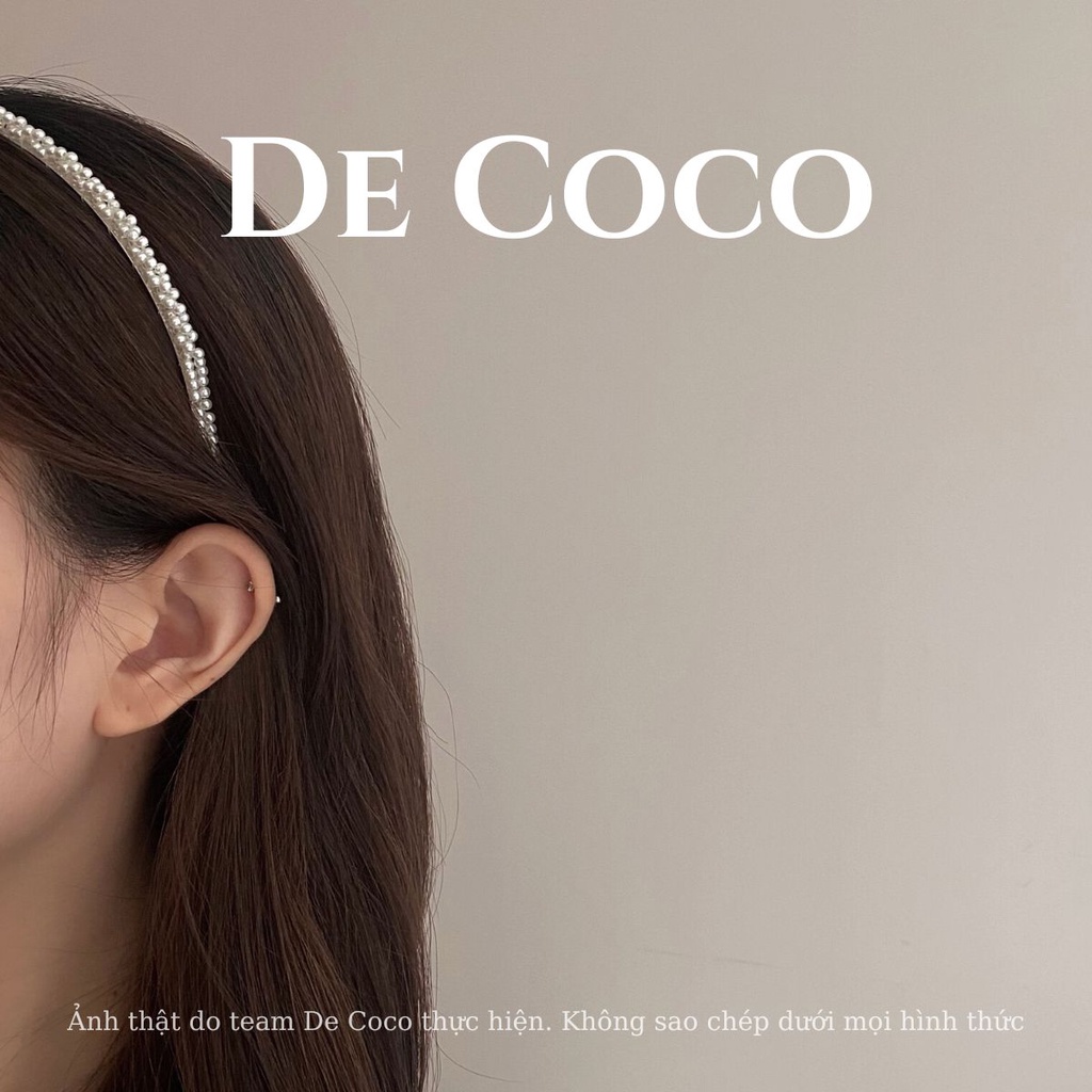 Bờm tóc nữ De Coco Perela ngọc trai nhựa