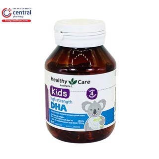 [CHÍNH HÃNG ÚC] Viên uống bổ sung DHA cho trẻ Healthy Care Kids High DHA 60 viên