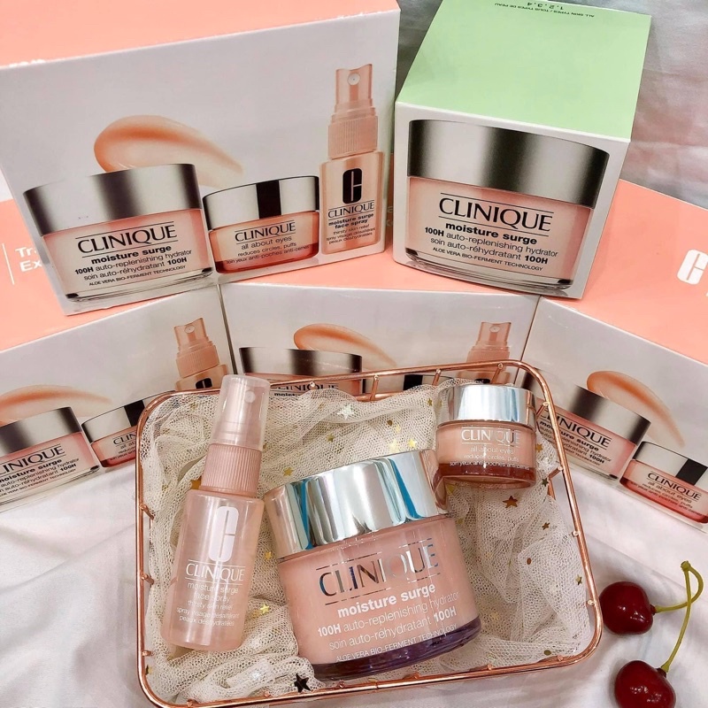 Set Clinique hồng 3 món