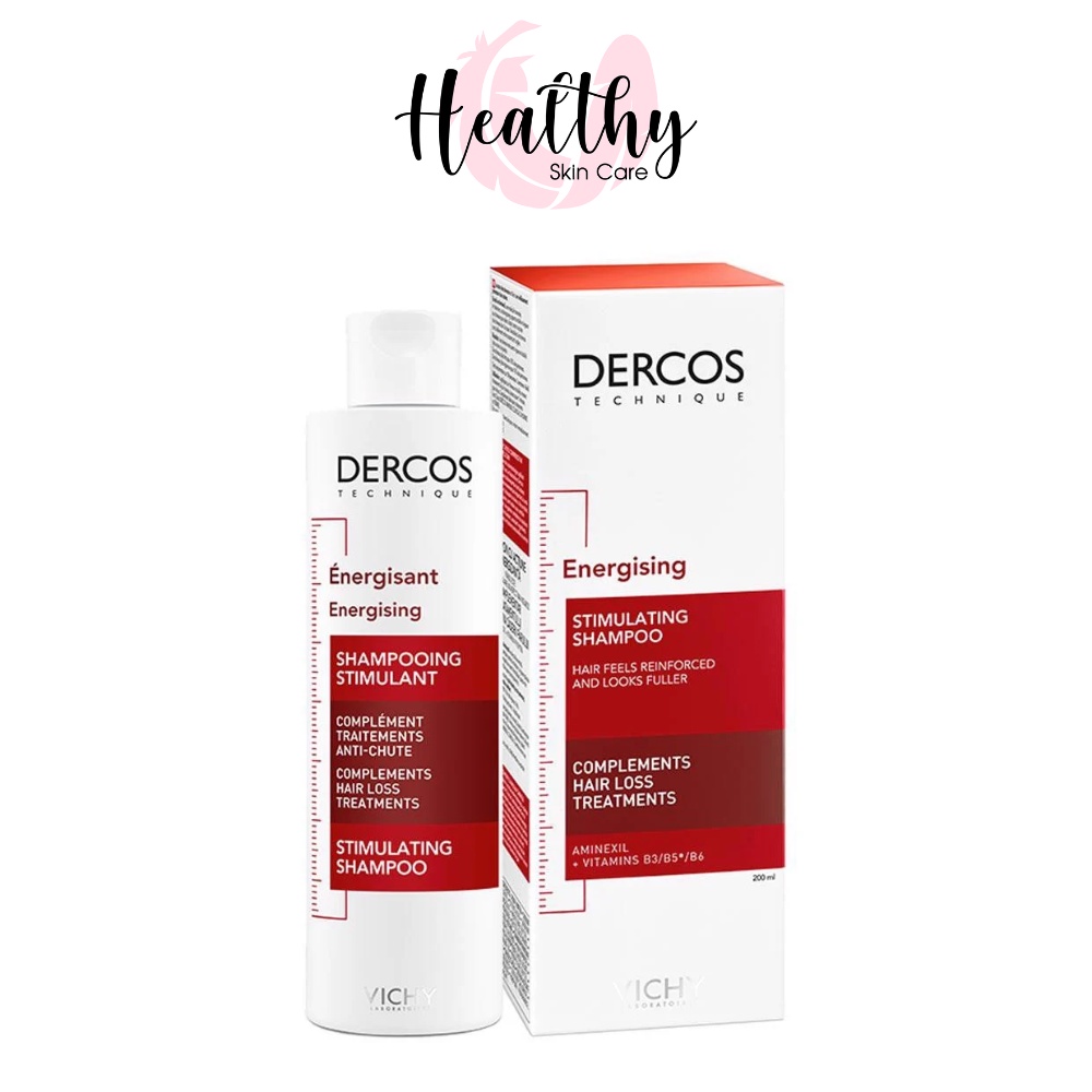 Dầu gội giúp ngăn ngừa và giảm rụng tóc,giúp tóc trông dày mượt hơn Vichy Dercos Energising Shampoo Hairloss 200ml