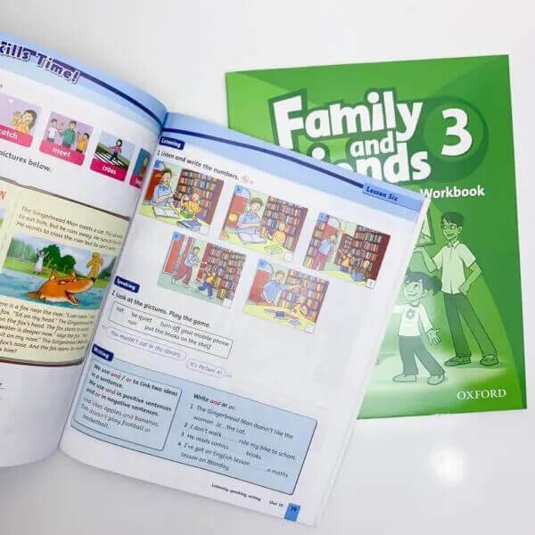 Sách- (Trọn bộ 2 cuốn) Family And Friends 3 (Class Book + WorkBook)