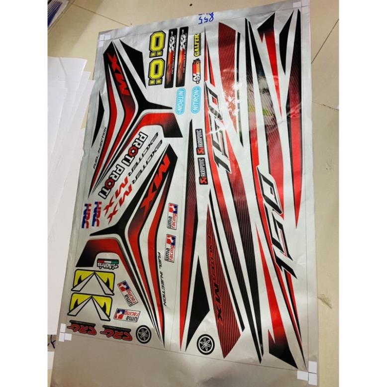 FREE SHIP + QUÀ TẶNG Tem rời Exicter 150 dán xe trắng chất liệu Candy cao cấp