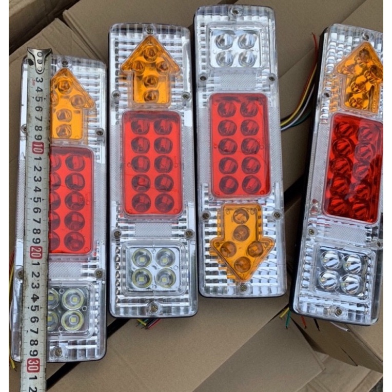 Đèn hậu led, xi nhan sau cho xe 3 bánh, xe công nông