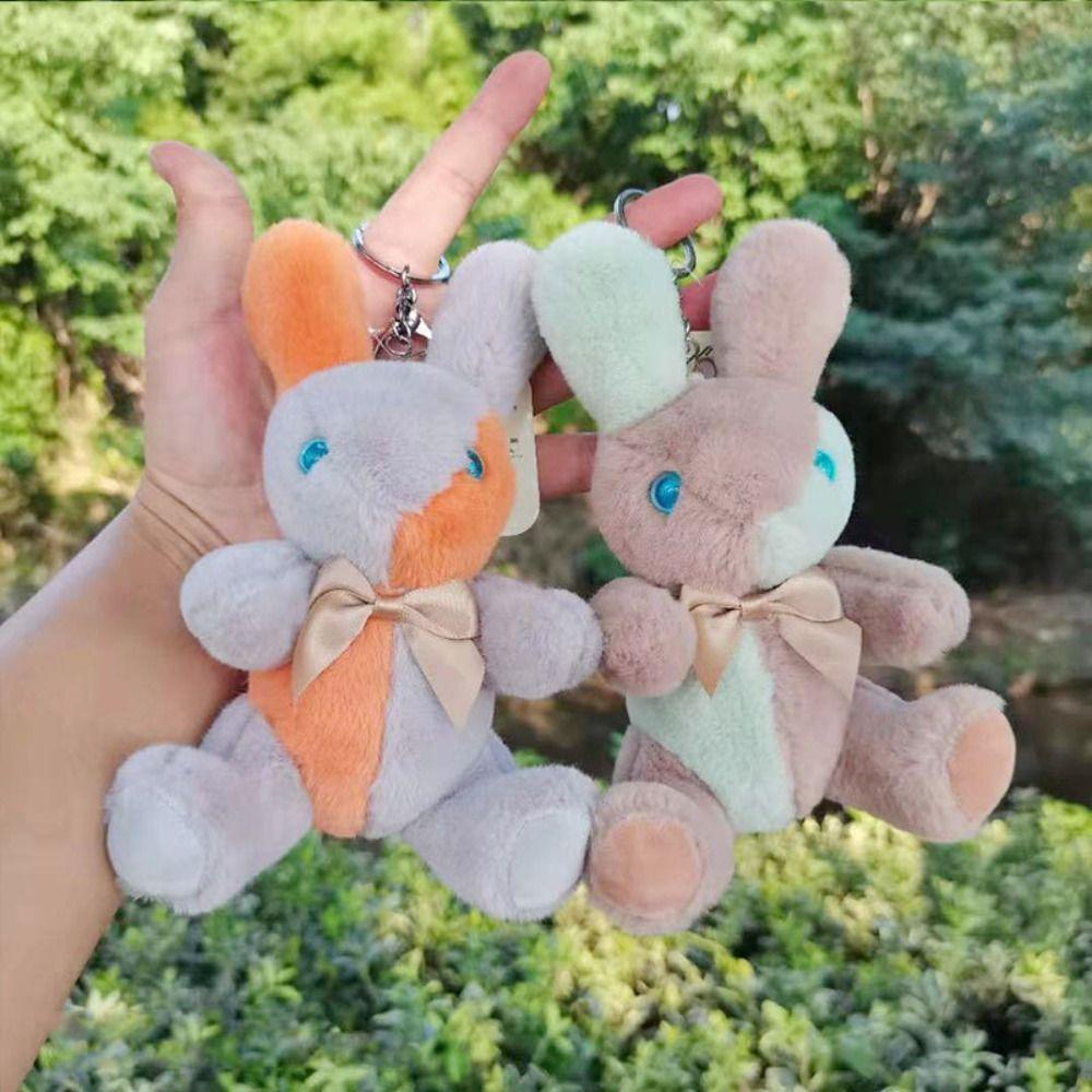 Móc Khóa Thỏ Nhồi Bông 15Cm Đáng Yêu