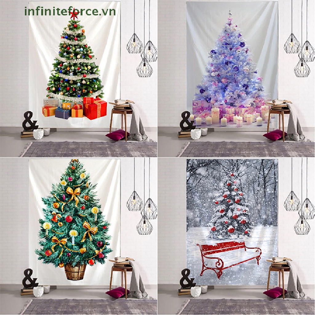Thảm Treo Tường Trang Trí Chủ Đề Giáng Sinh 100 * 75CM