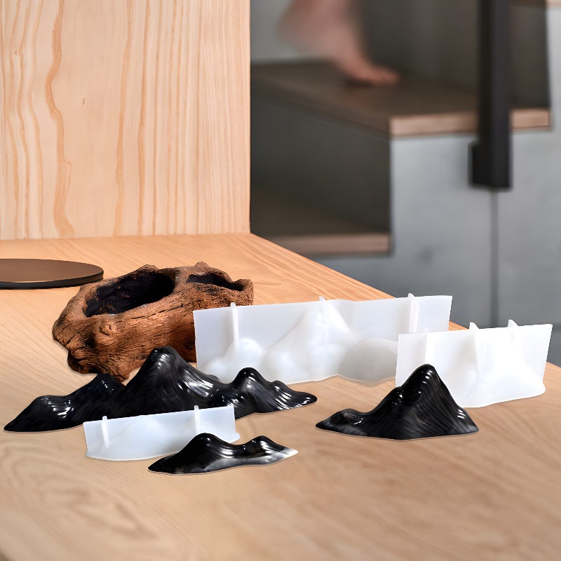 Khuôn Silicone Làm Đồ Trang Trí Hình Ngọn Núi
