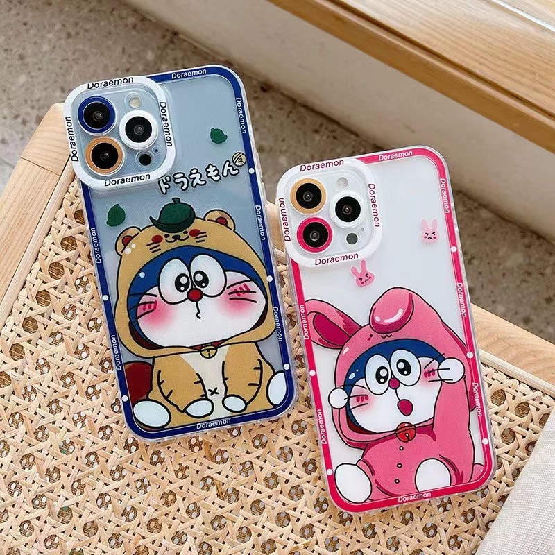 Ốp Điện Thoại Trong Suốt Hình Doraemon Tinker Bell Cho iPhone 11 12Pro 13 14Promax 6s 7 / 8 / SE 6P 8Plus X XR XS Max 12 / 13mini 14plus