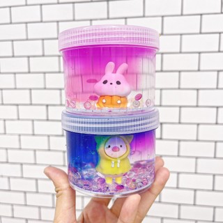 Slime trong random mẫu - Charm to 3D - Clear slime - Slime nước siêu trong - Chất đặc dẻo độc quyền Ốc Sên