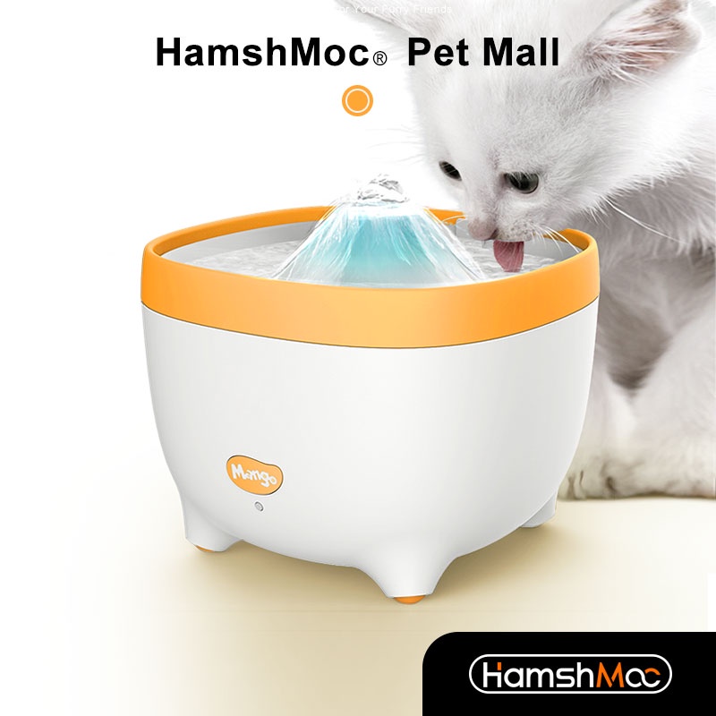 HamshMoc Đài Phun Uống Nước Tự Động 1.8L Cho Thú Cưng