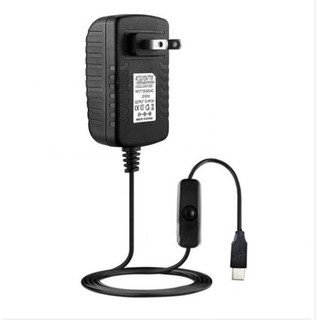 Bộ chuyển đổi nguồn raspberry pi 4 model b cáp type-c 5v 3a với công tắc bật tắt cho raspberry pi 4 model b